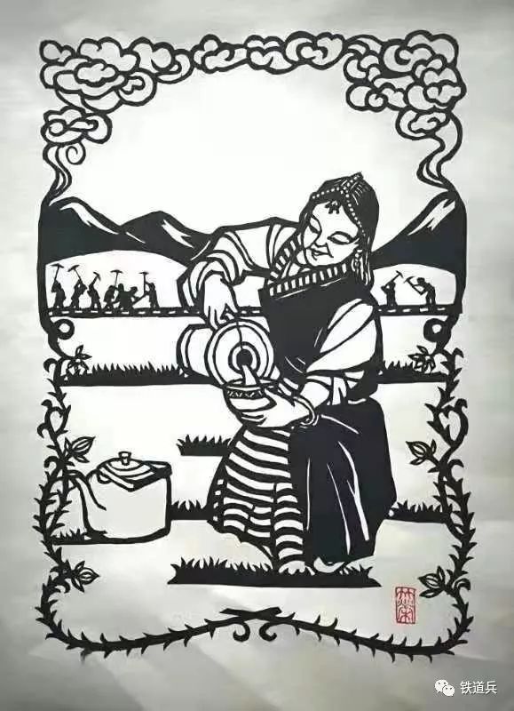 陈竹荣的剪纸故事《匡衡偷光》(图22)