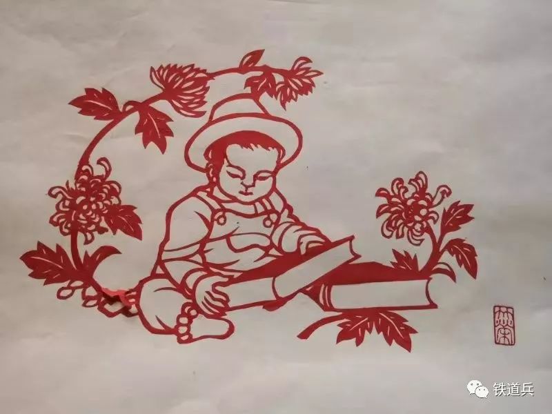 陈竹荣的剪纸故事《匡衡偷光》(图15)