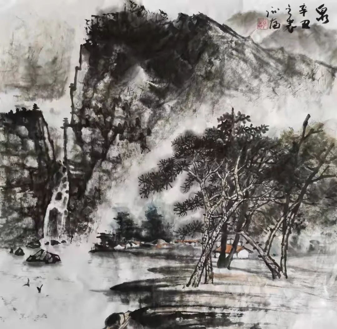 张训富山水花鸟画选(图5) 张训富山水花鸟画选(图5)