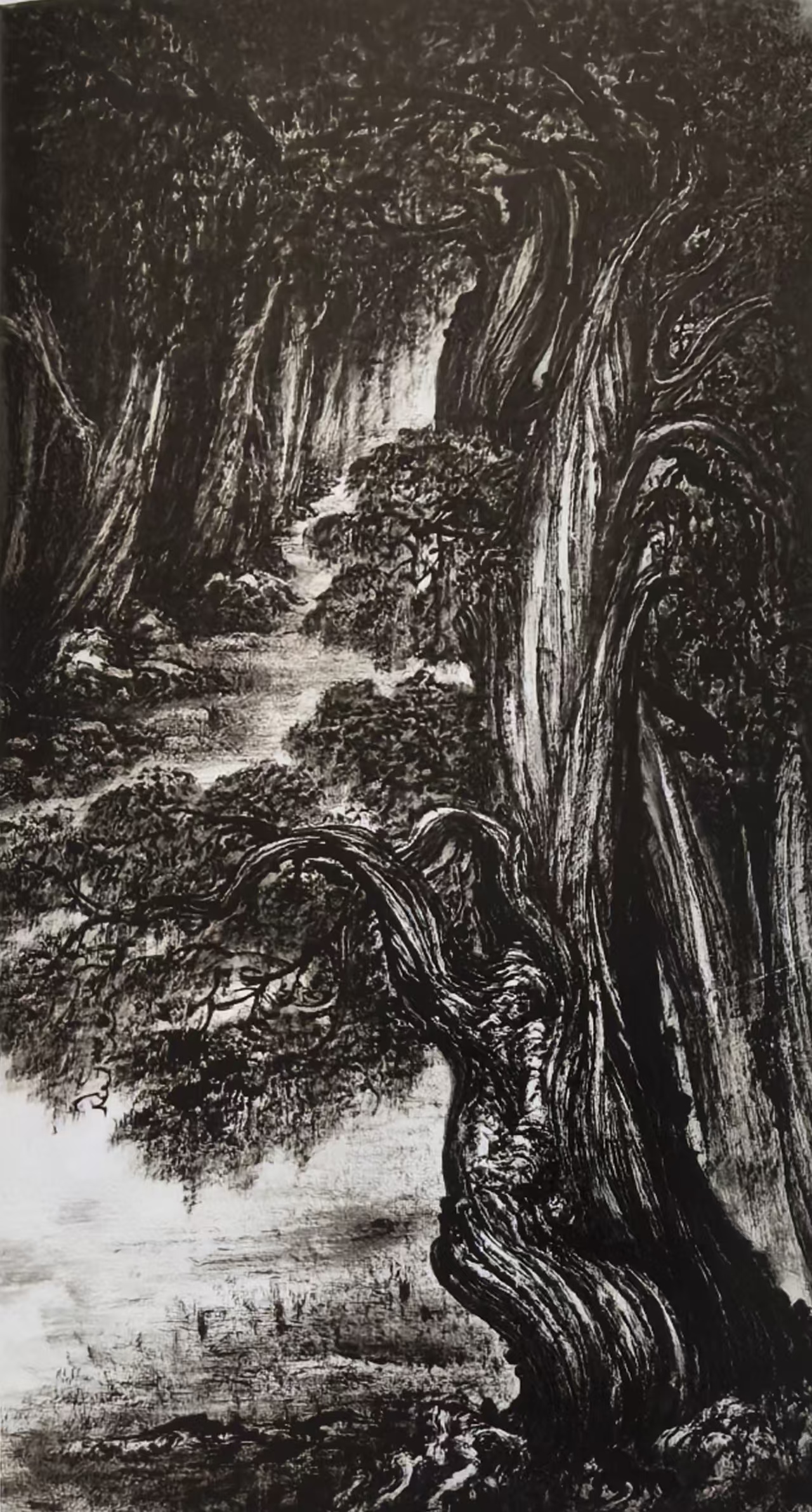 典型水墨山水画(图7) 典型水墨山水画(图7)