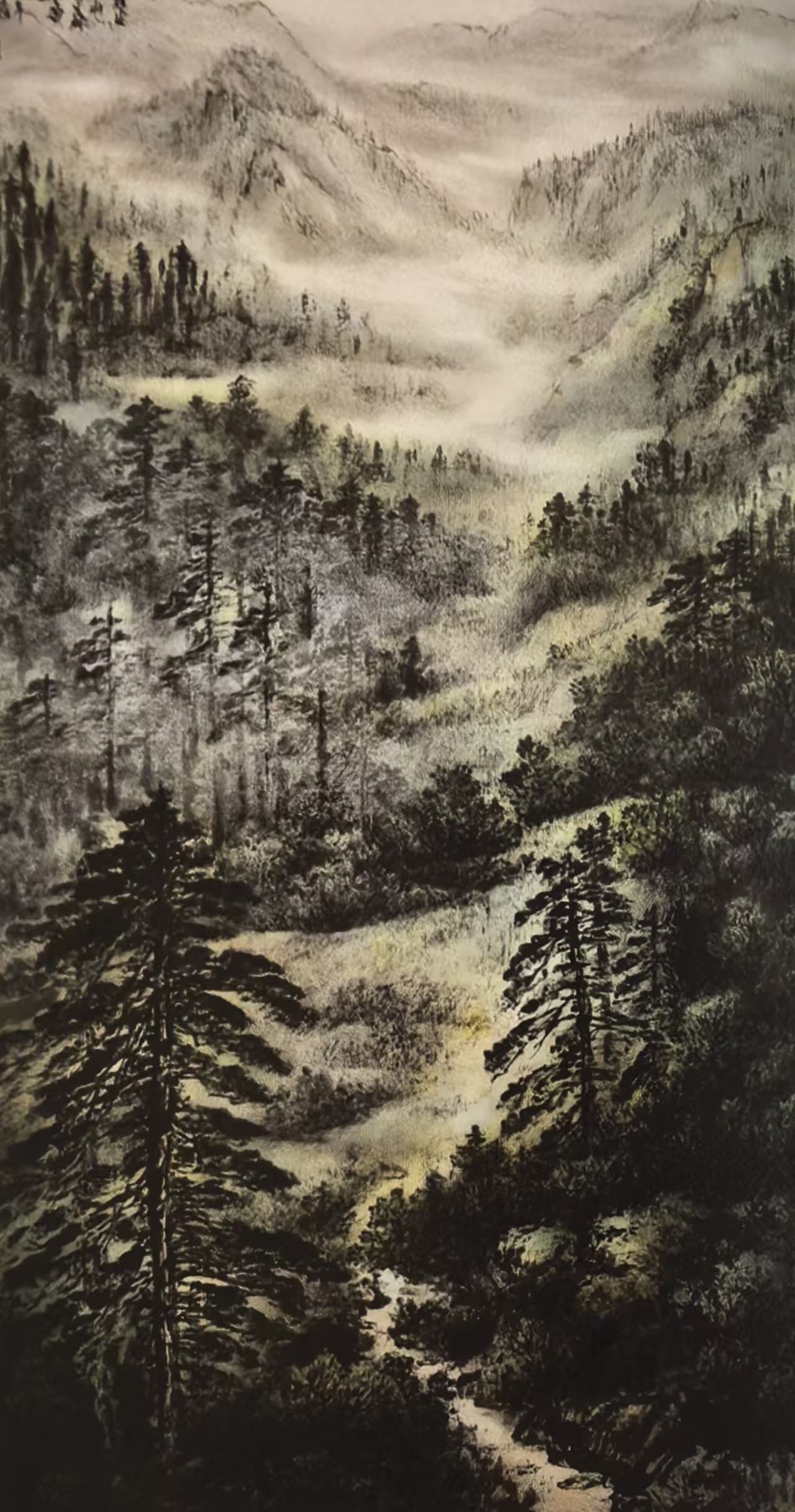 典型水墨山水画(图11) 典型水墨山水画(图11)