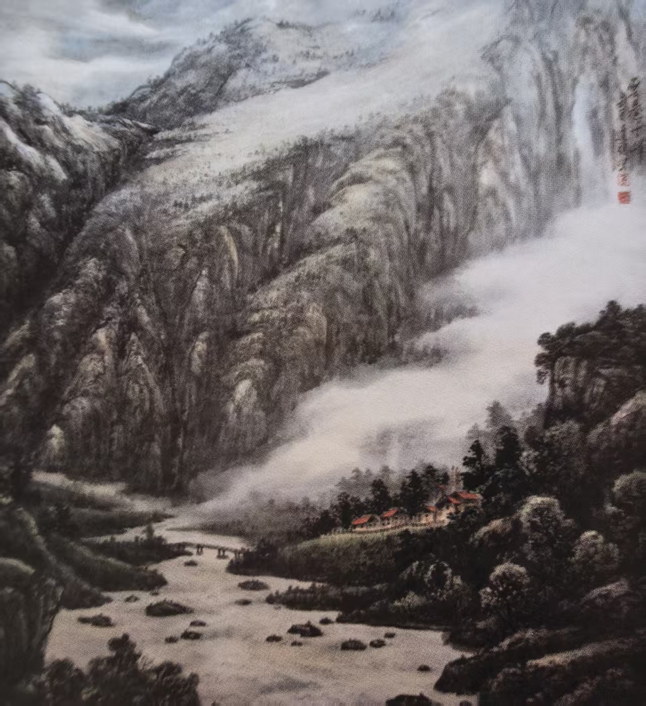 典型水墨山水画(图9) 典型水墨山水画(图9)